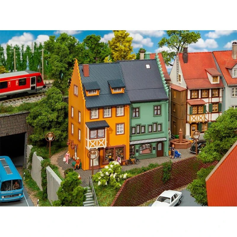Faller 2 Hoekwoningen Stadje -130710