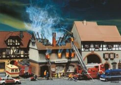 130429 Faller Brandruine Gasthaus Zur Sonne
