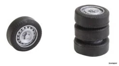 163108 Faller 4 Reifen Und Felgen Für Sprin